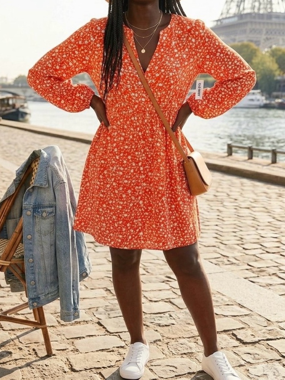 LMT: Old Navy Tangerine Floral Dress